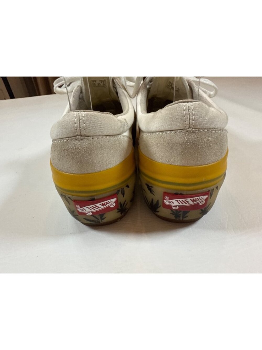 Vans Era Stacked LX Suede Sneakers unisex Neutral Leaf Print Sole M7 / W8.5 - Picture 3 of 10